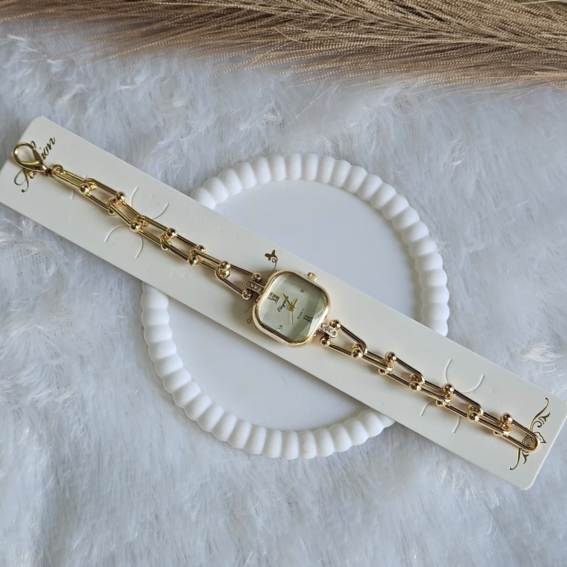 Anti-Tarnish Square Dial Watch White — image 2