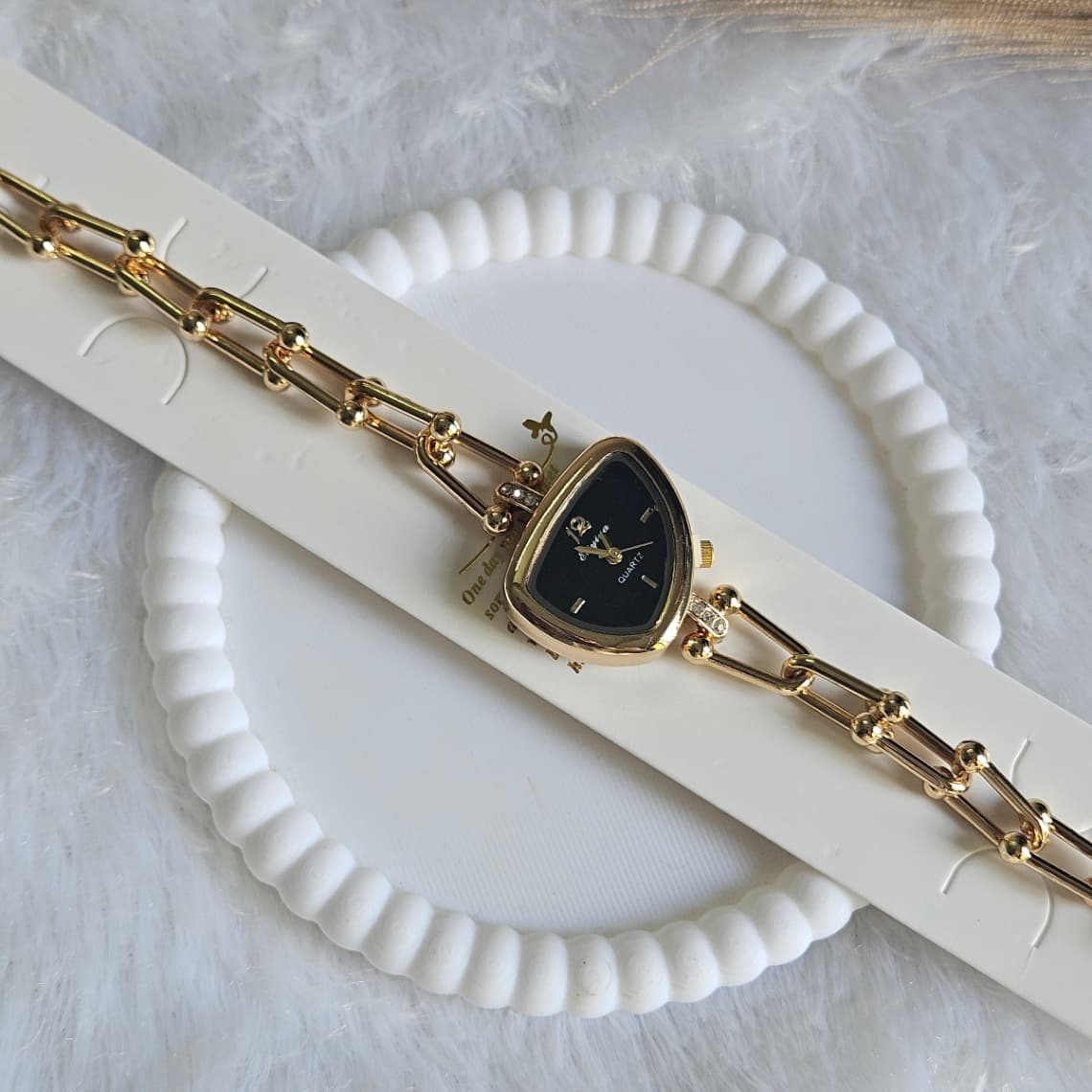Anti-Tarnish Trio Dial Watch Black 