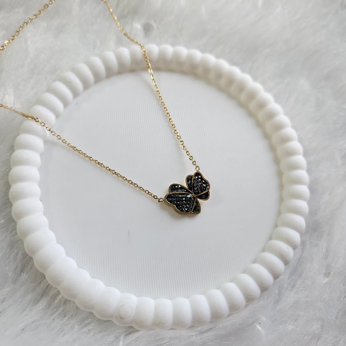 Balck Butterfly Pendant 