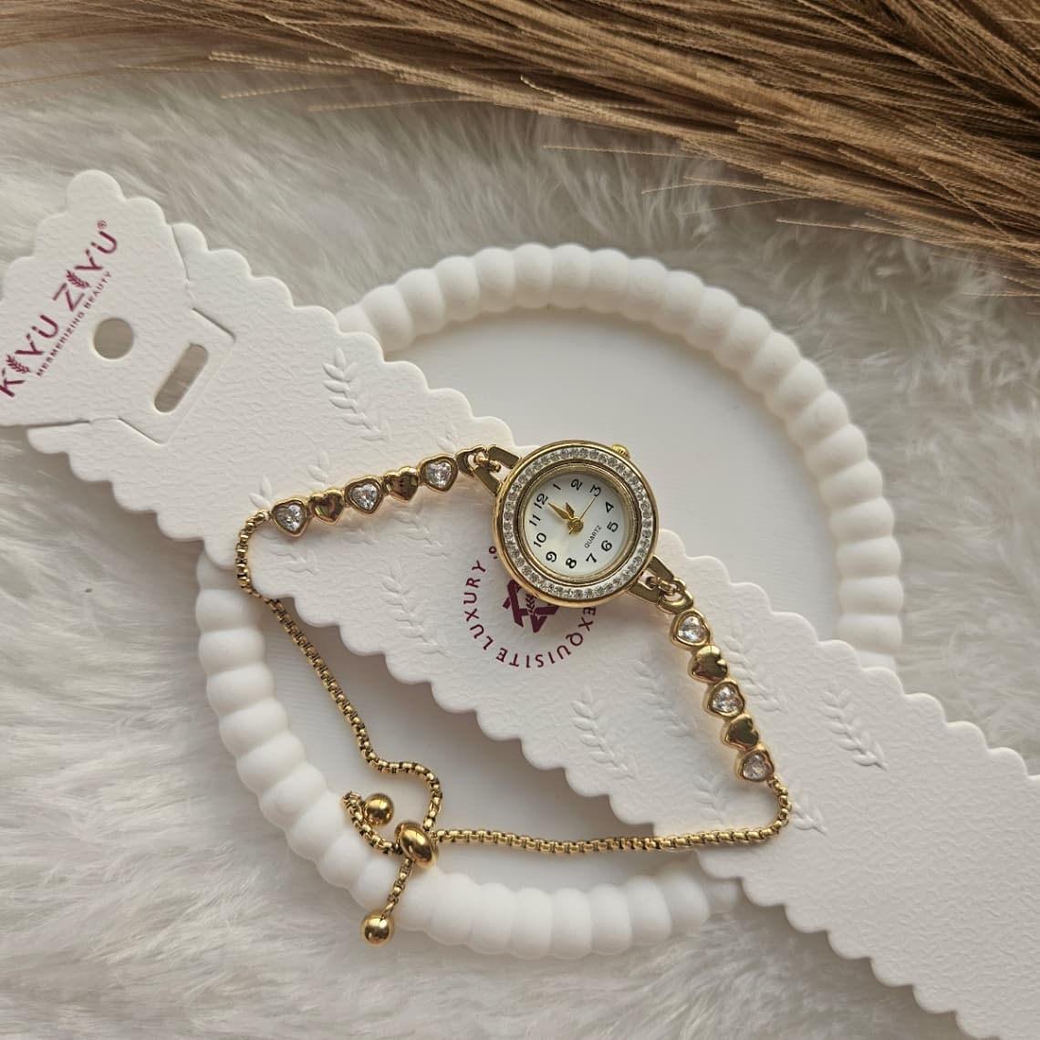 Adjustable Heart Chain Watch Anti-Tarnish 