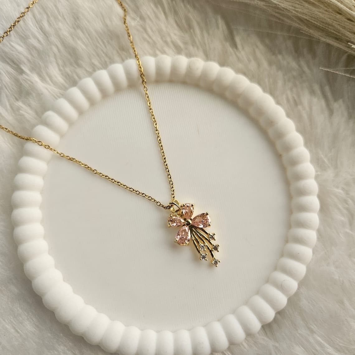 Pink Flower Pendant 