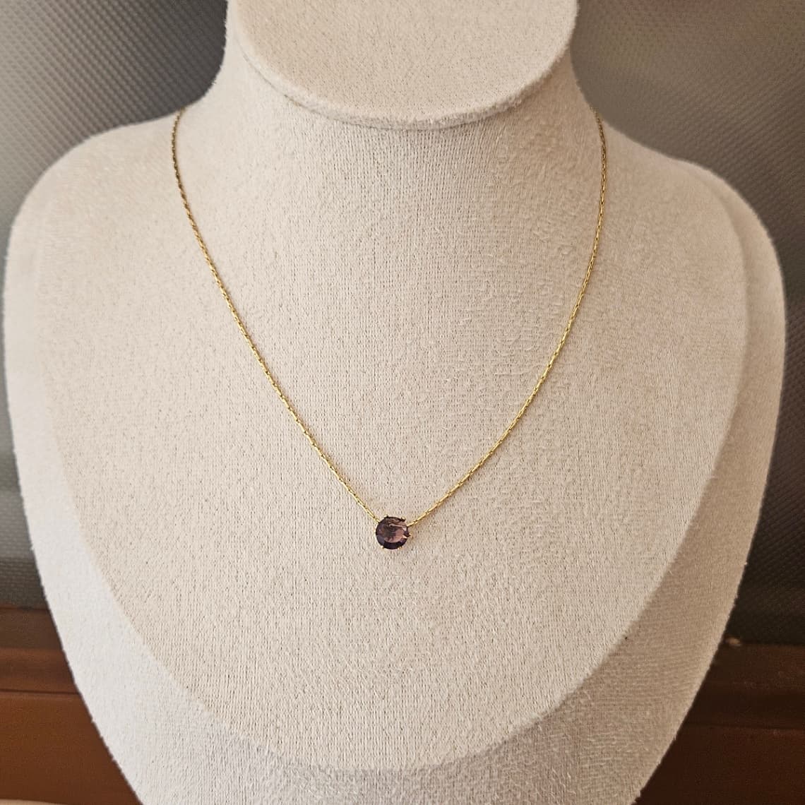 Violet Solitaire Pendant  — image 2