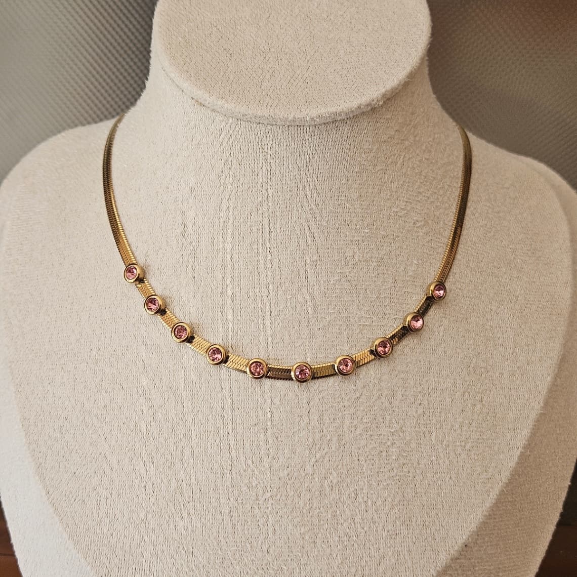 Pink Stone Necklace 