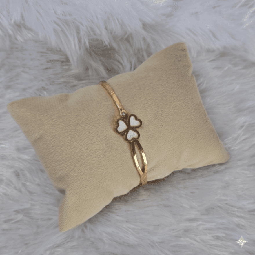 Baby Size White Floral Kada