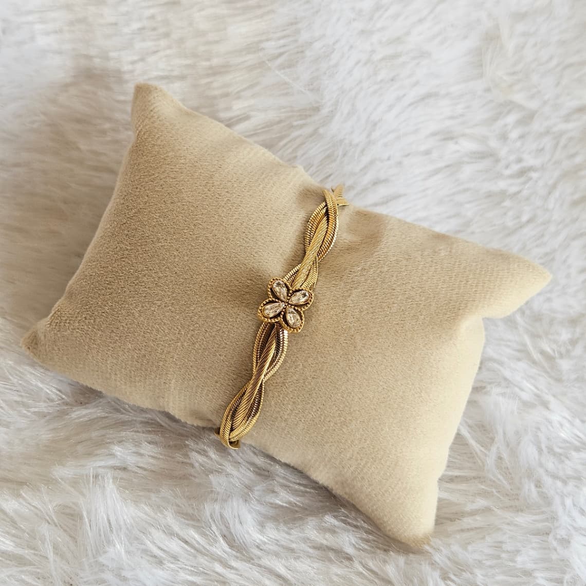 Magnetic Lock Kada White Stones — image 2
