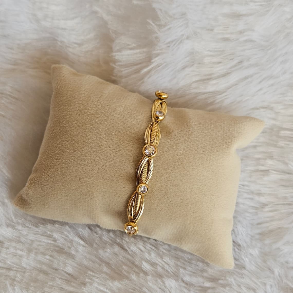 Magnetic Lock Kada White Stones  — image 2