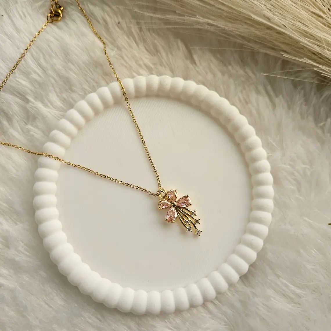 Pink Flower Pendant — image 3