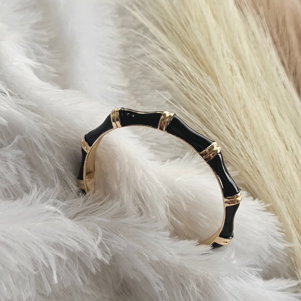 Anti-Tarnish Openable Bangle Black — image 2